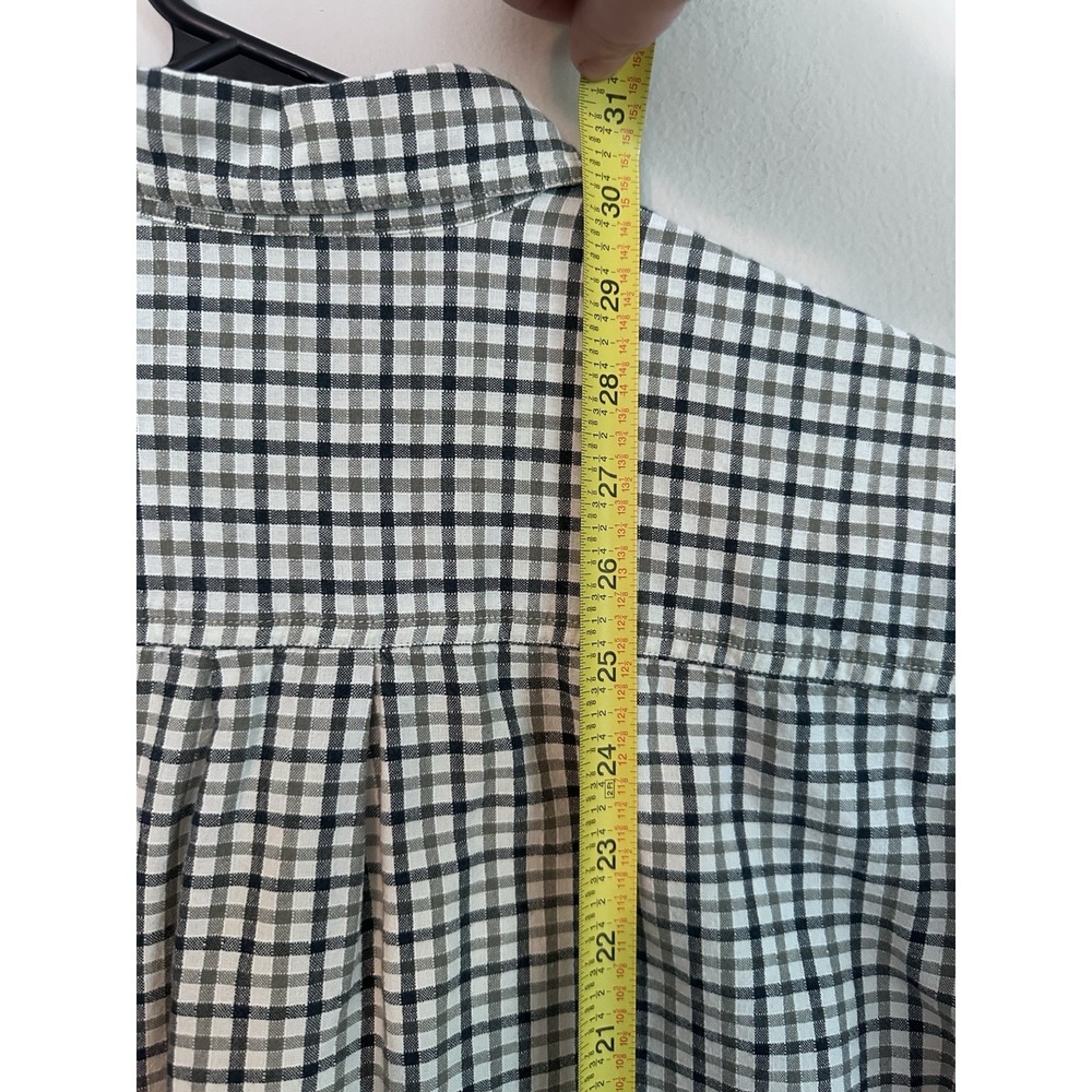 Fieldmaster SMALL 100% Cotton Lightweight Plaid Short Sleeve Button Front Shirt - Picture 13 of 13
